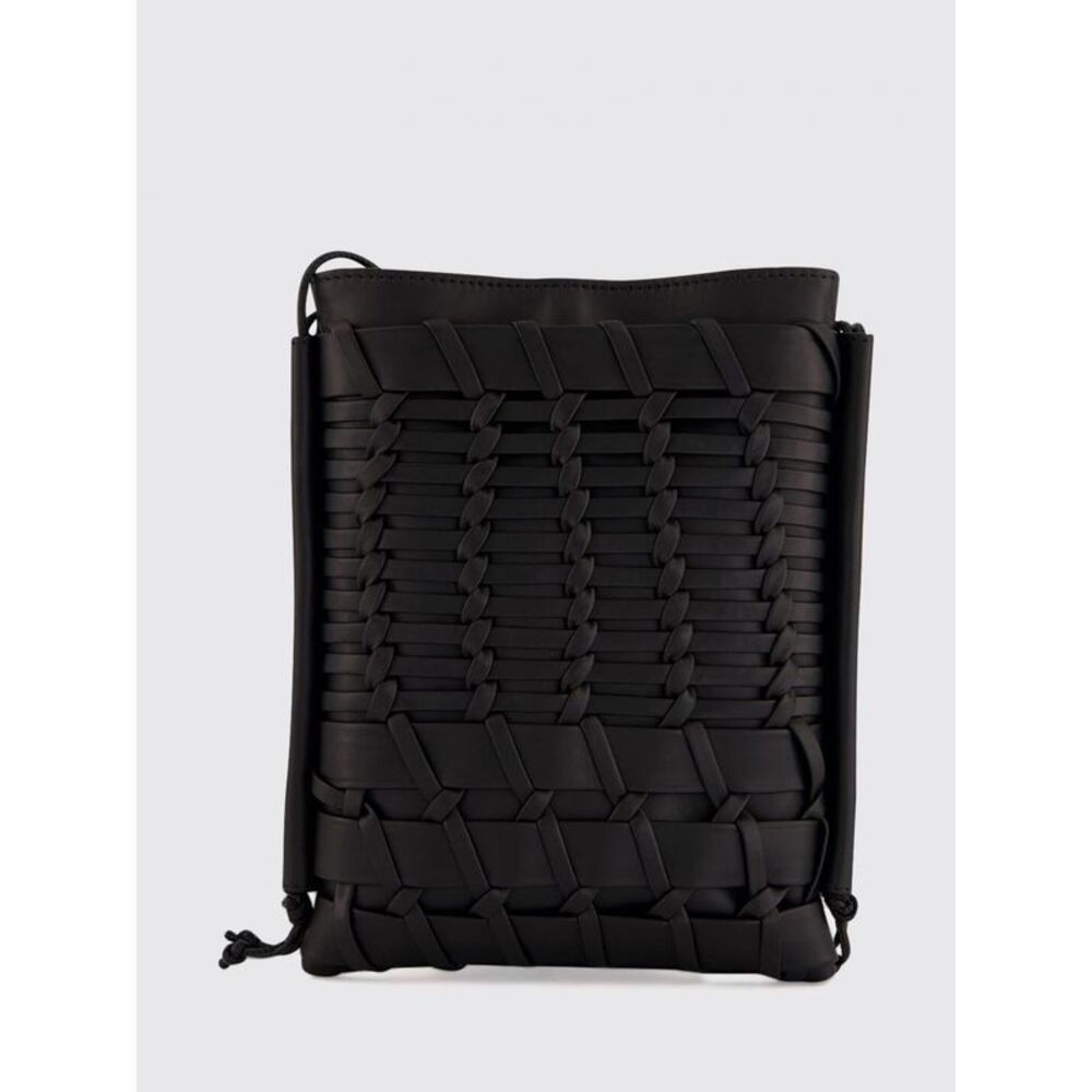 Hereu Men Small Woven Calf Leather Crossbody Bag Hereu With Tubular Strap